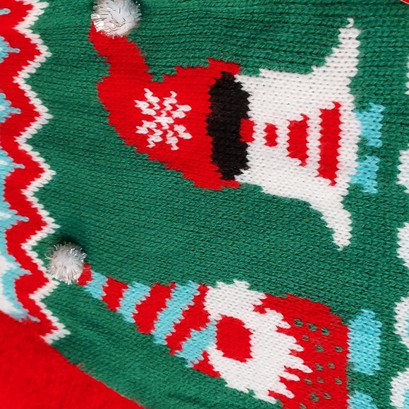 Womens Holiday Time Christmas Gnome Cardigan - Picture 7 of 14